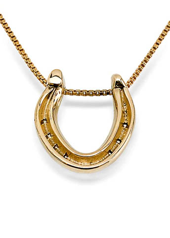 CONCAVE ROADSTER NECKLACE, 14K GOLD